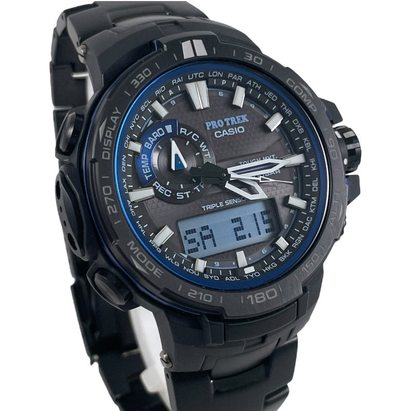 【CASIO】カシオ プロトレック PRW-6000YT-1BJF 腕時計 ステンレススチール メンズ PROTREK タフソーラー トリプルセンサー