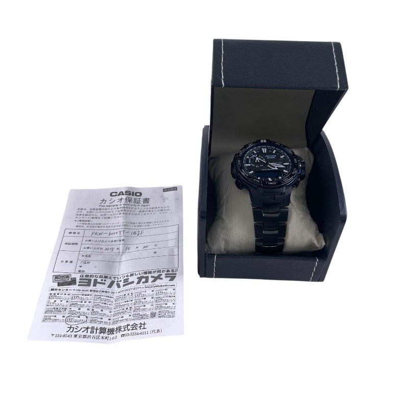 【CASIO】カシオ プロトレック PRW-6000YT-1BJF 腕時計 ステンレススチール メンズ PROTREK タフソーラー トリプルセンサー