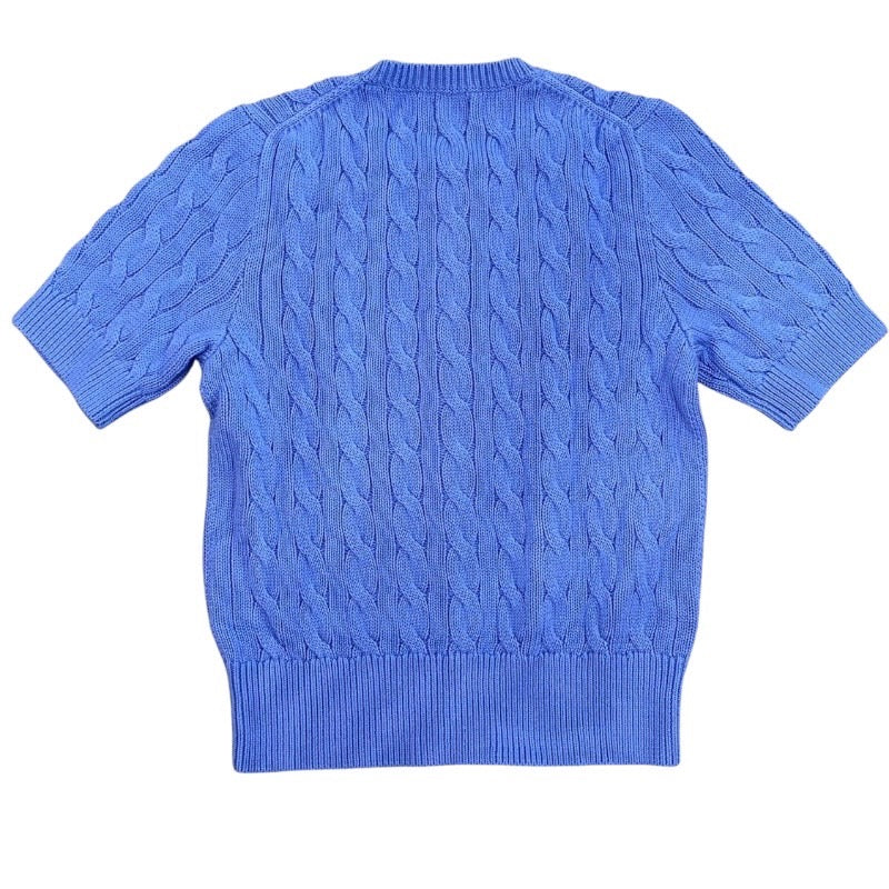 【POLO RALPH LAUREN】ポロ・ラルフローレン カーディガン コットン レディース 半袖 サマーニット 170/96A