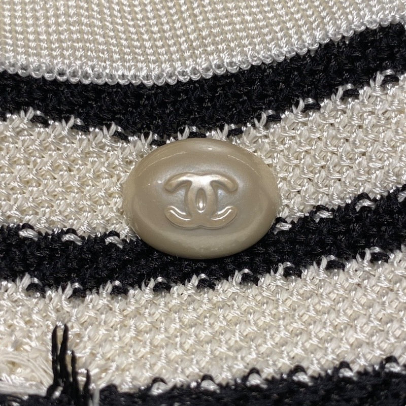 【CHANEL】シャネル ロングカーディガン P56124K07347 カーディガン レーヨン レディース ボーダー