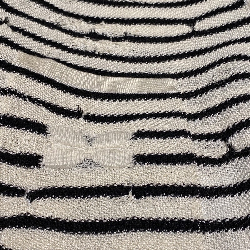 【CHANEL】シャネル ロングカーディガン P56124K07347 カーディガン レーヨン レディース ボーダー