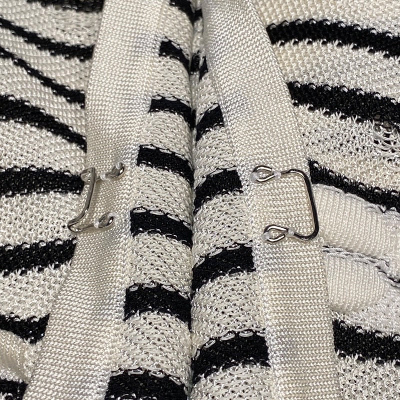 【CHANEL】シャネル ロングカーディガン P56124K07347 カーディガン レーヨン レディース ボーダー