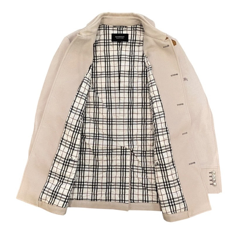 【BURBERRY BLACK LABEL】バーバリーブラックレーベル その他アウター ウール メンズ アイボリー
