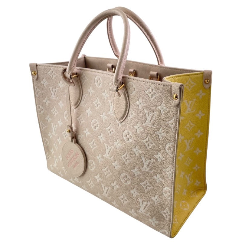 【LOUIS VUITTON】ルイ・ヴィトン オンザゴーMM M46128 ハンドバッグ レザー レディース モノグラム アンプラント 2WAY