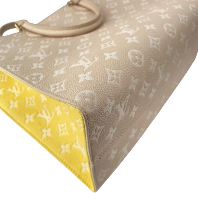 【LOUIS VUITTON】ルイ・ヴィトン オンザゴーMM M46128 ハンドバッグ レザー レディース モノグラム アンプラント 2WAY