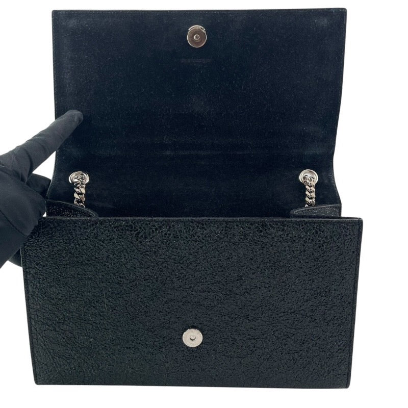 【SAINT LAURENT PARIS】サンローランパリ ケイト 364021 ショルダーバッグ レザー レディース チェーン ミディアム 黒 ブラック