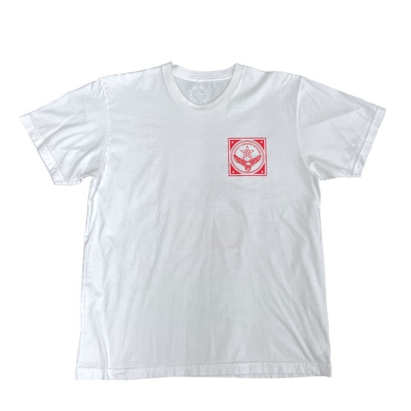 【CHROME HEARTS】クロムハーツ CH Foti Wing Tee 2212-304-0786 半袖Tシャツ コットン メンズ 白 ホワイト サイズL ジャパンタグ付