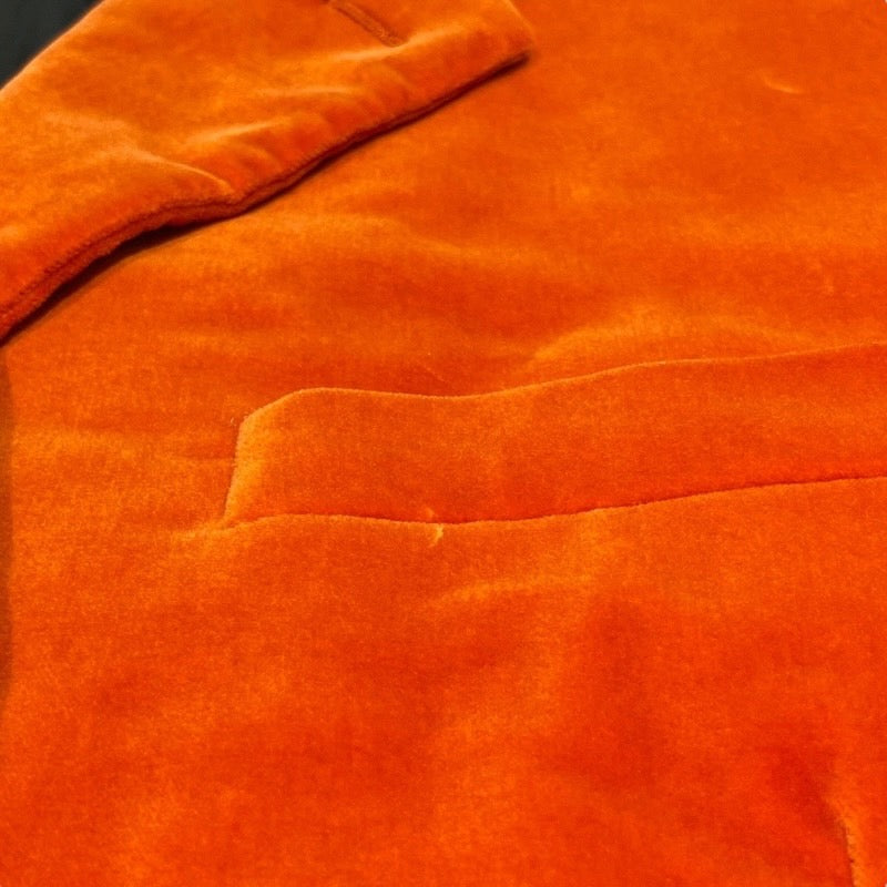 【HERMES】エルメス ベロア ジャケット その他アウター コットン メンズ オレンジ サイズ50