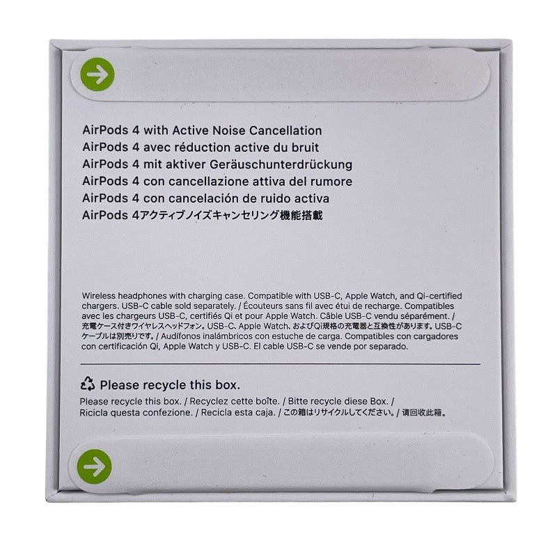 【新品未使用品】【Apple】アップル Aiepods 第4世代 MXP93J/A オーディオ機器 ユニセックス アクティブ ノイズキャンセリング搭載 イヤホン