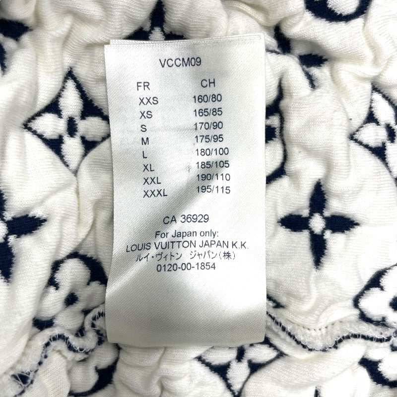 【LOUIS VUITTON】ルイ・ヴィトン モノグラムジャガード RM211Q スウェット メンズ トレーナー サイズS ネイビー コットン