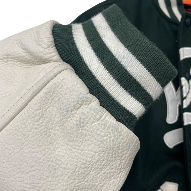 【KEBOZ】ケボズ スタジャン メンズ スタジャン 1992 サイズXL ウール レザー