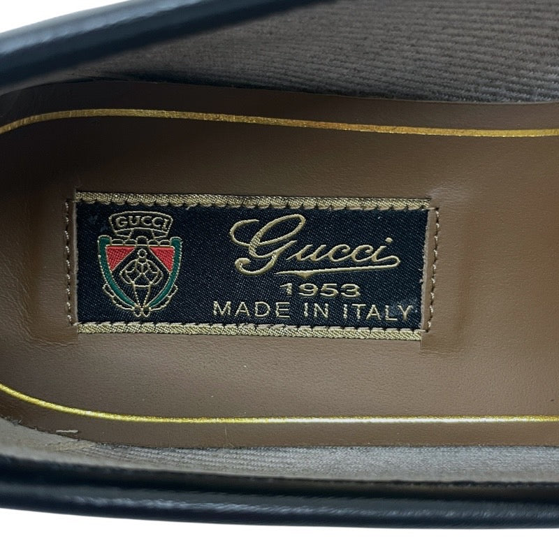【新品未使用品】【GUCCI】グッチ ホースビット ローファー レザー レディース 新品未使用品 38 1/2 黒 ブラック 24.5cm
