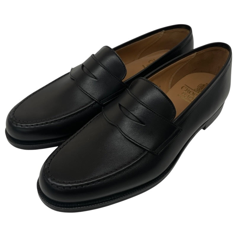【新品未使用品】【CROCKETT&JONES】クロケットアンドジョーンズ ボストン2 BOSTON2 26224A-C01L1 ローファー レザー メンズ 8E 26.5 黒 ブラック
