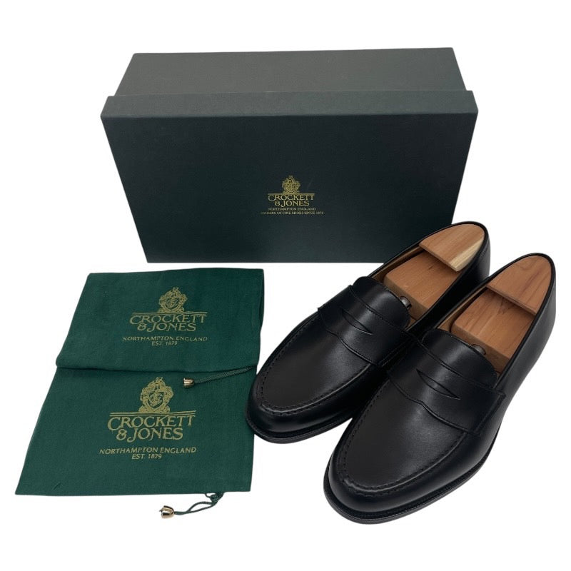 【新品未使用品】【CROCKETT&JONES】クロケットアンドジョーンズ ボストン2 BOSTON2 26224A-C01L1 ローファー レザー メンズ 8E 26.5 黒 ブラック