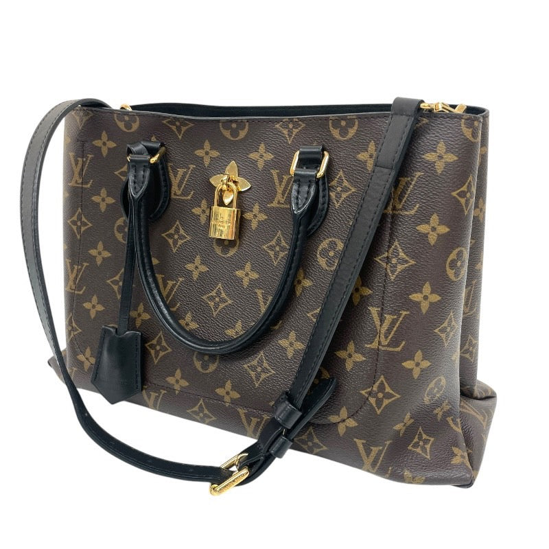 【LOUIS VUITTON】ルイ・ヴィトン フラワートート M43550 トートバッグ レディース モノグラム 2WAY ショルダー ノワール