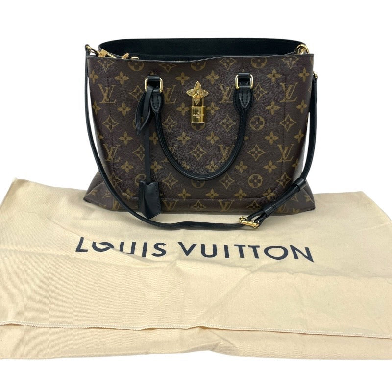 【LOUIS VUITTON】ルイ・ヴィトン フラワートート M43550 トートバッグ レディース モノグラム 2WAY ショルダー ノワール