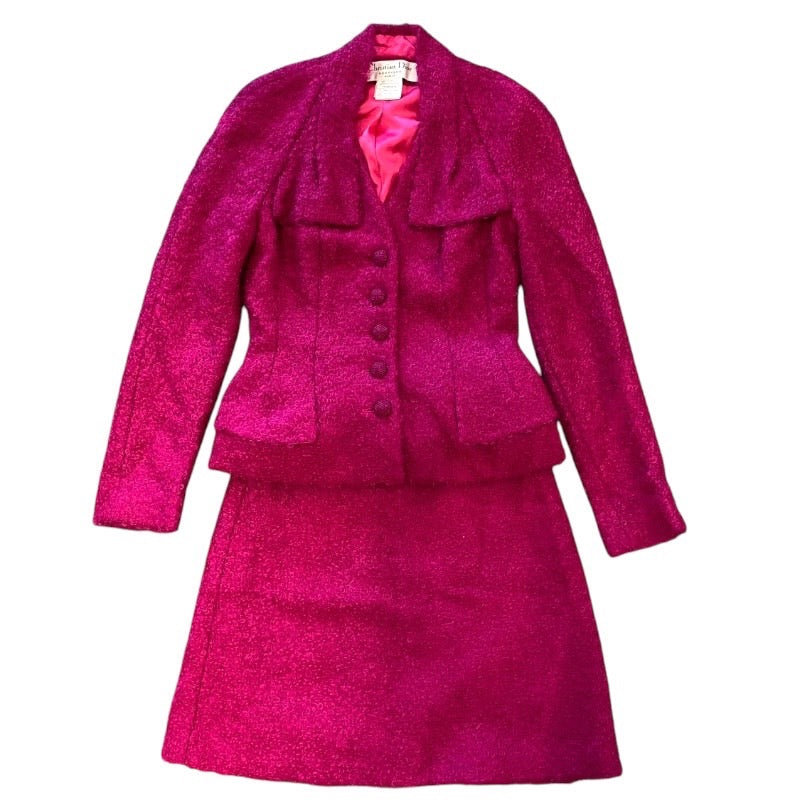 Christian Dior】クリスチャンディオール セットアップ ツイード  