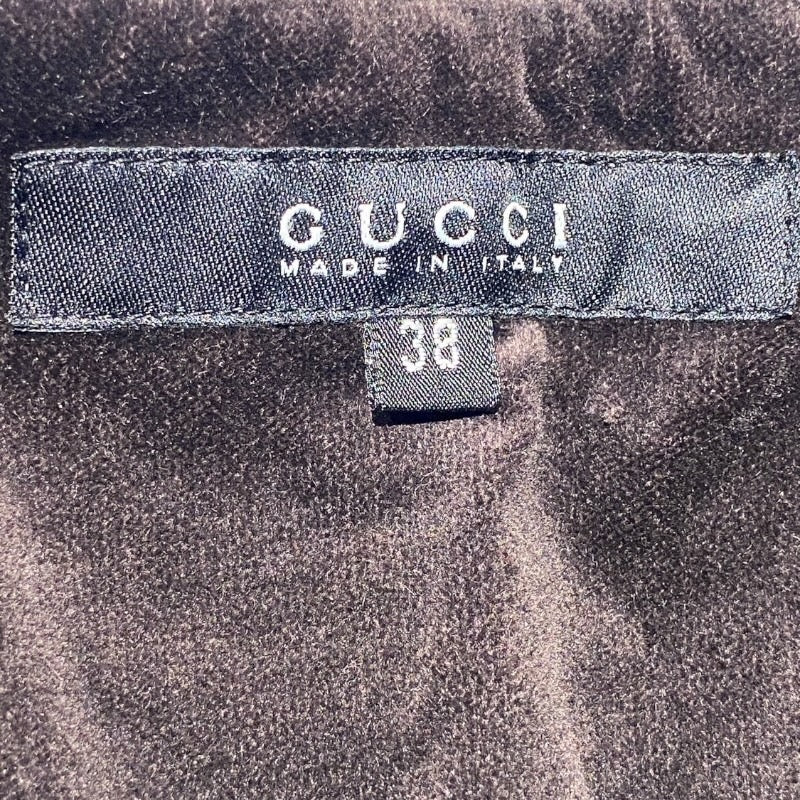 【GUCCI】グッチ セットアップ レディース セットアップスーツ ベロア ブラウン パンツ ジャケット