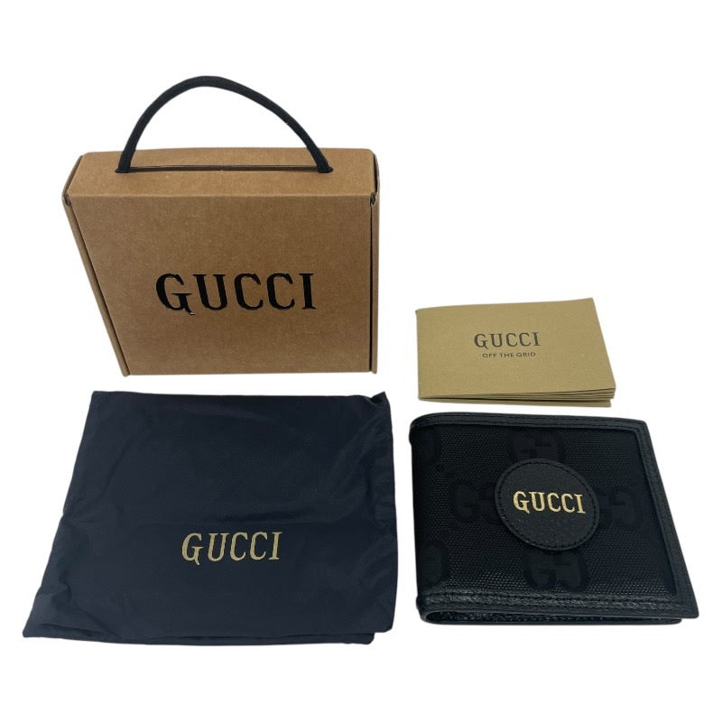 【GUCCI】グッチ オフザグリッド 625574 二つ折り財布 メンズ 黒 ブラック