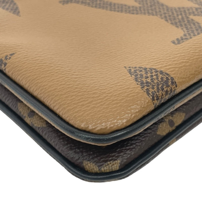 【LOUIS VUITTON】ルイ・ヴィトン ポシェット ドゥーブル ジップ M69203 ショルダーバッグ レディース モノグラム ジャイアント リバース ミニ