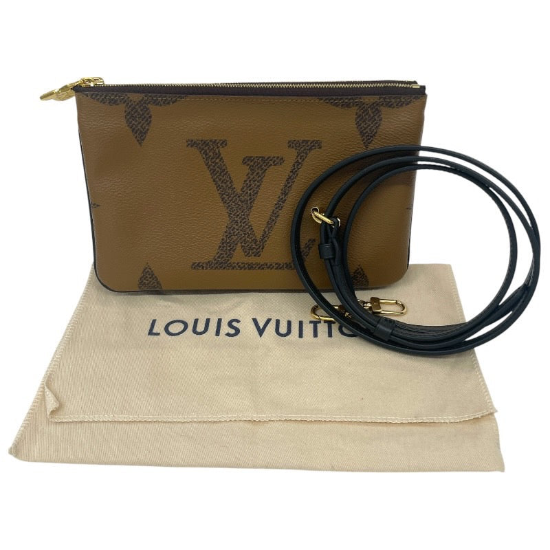 【LOUIS VUITTON】ルイ・ヴィトン ポシェット ドゥーブル ジップ M69203 ショルダーバッグ レディース モノグラム ジャイアント リバース ミニ