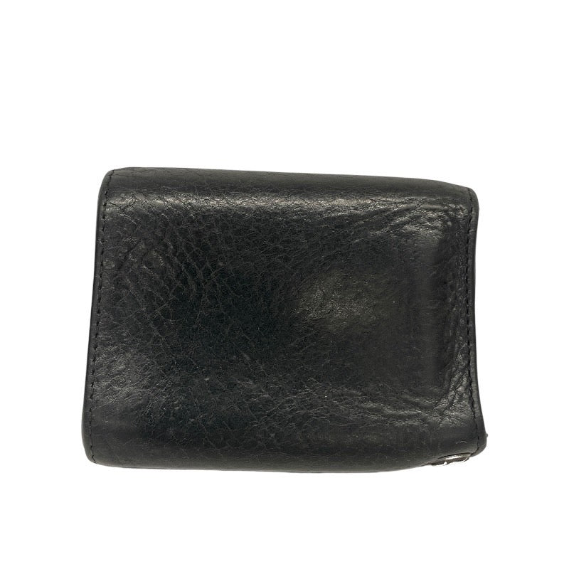 【CHROME HEARTS】クロムハーツ 3FOLD WALLET 三つ折り財布 レザー メンズ 3フォールド 黒 ブラック