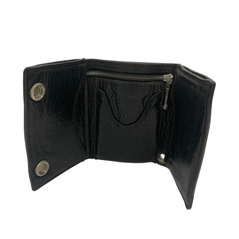 【CHROME HEARTS】クロムハーツ 3FOLD WALLET 三つ折り財布 レザー メンズ 3フォールド 黒 ブラック