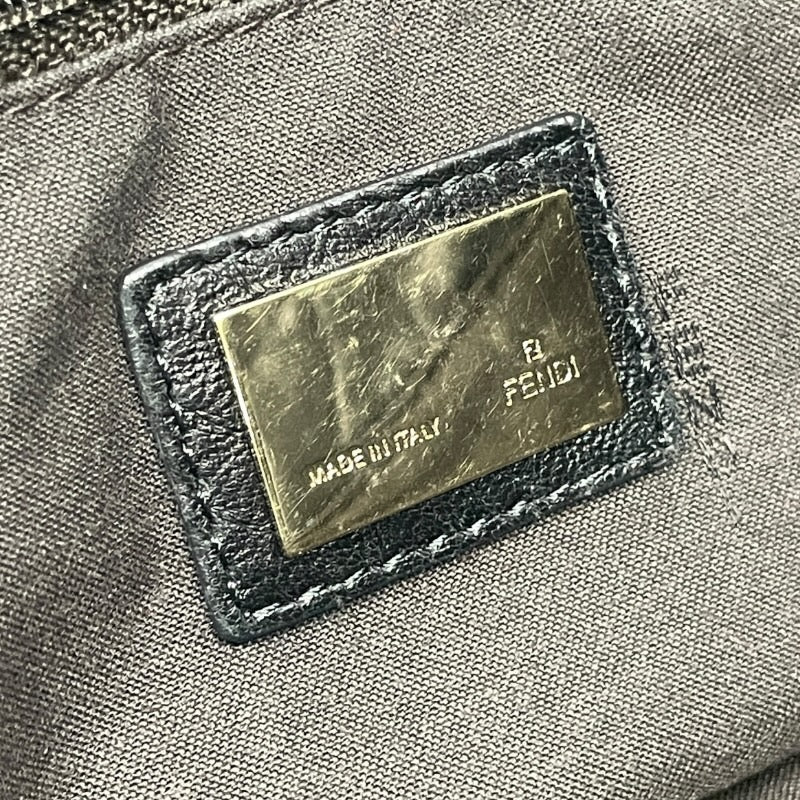 【FENDI】フェンディ マンマ ミア 8BR614 ショルダーバッグ レザー レディース チェーン 黒 ブラック