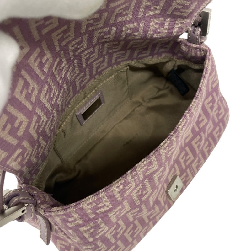 【FENDI】フェンディ ミニ マンマバケット 8BR180 ハンドバッグ レディース ズッキーノ ズッカ 紫 パープル