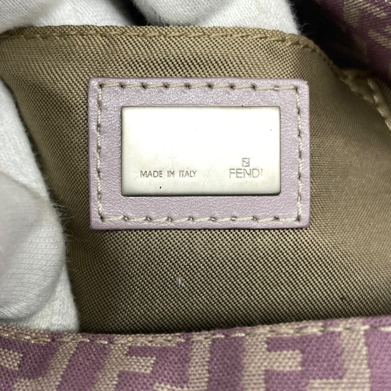 【FENDI】フェンディ ミニ マンマバケット 8BR180 ハンドバッグ レディース ズッキーノ ズッカ 紫 パープル