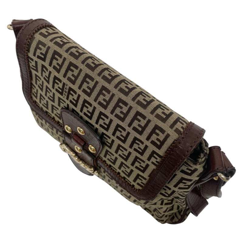 【FENDI】フェンディ ズッキーノ ワンショルダー 8BR541 ショルダーバッグ レディース ハンド キャンバス レザー
