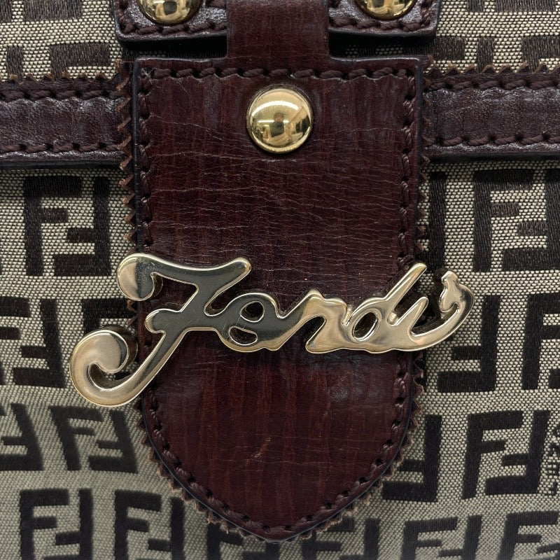 【FENDI】フェンディ ズッキーノ ワンショルダー 8BR541 ショルダーバッグ レディース ハンド キャンバス レザー