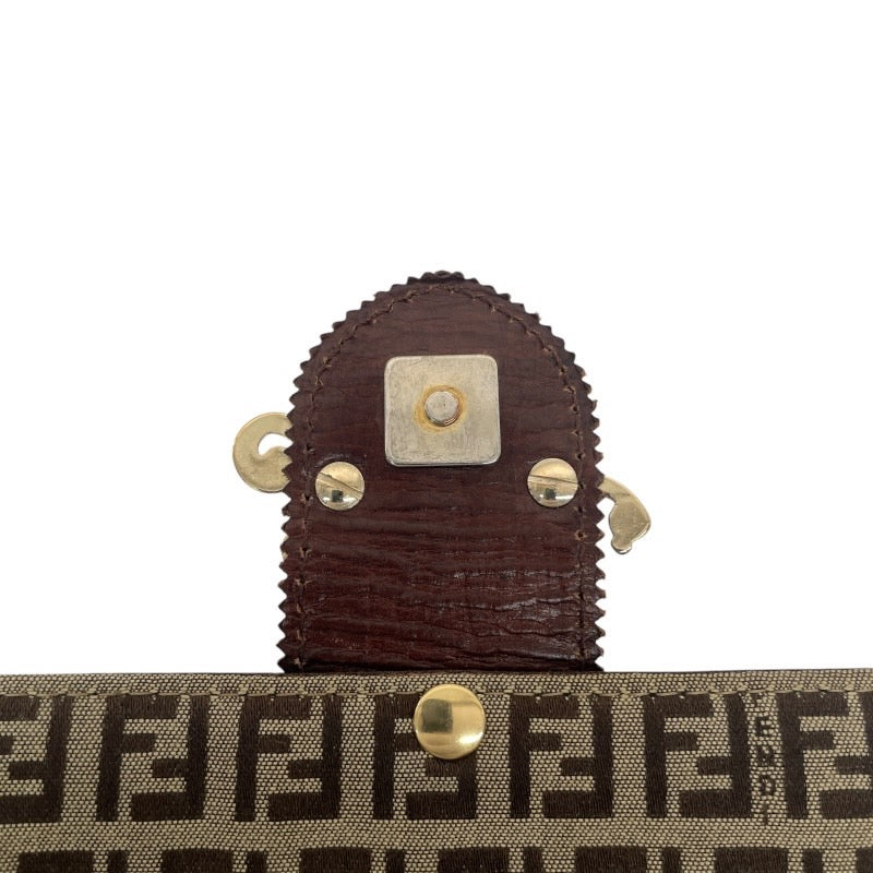 【FENDI】フェンディ ズッキーノ ワンショルダー 8BR541 ショルダーバッグ レディース ハンド キャンバス レザー