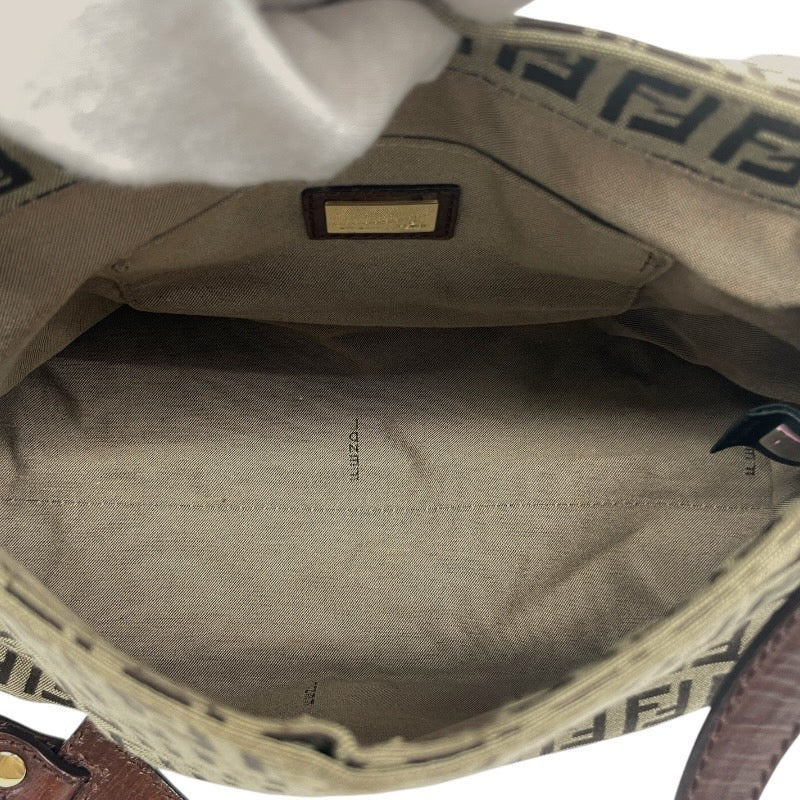 【FENDI】フェンディ ズッキーノ ワンショルダー 8BR541 ショルダーバッグ レディース ハンド キャンバス レザー