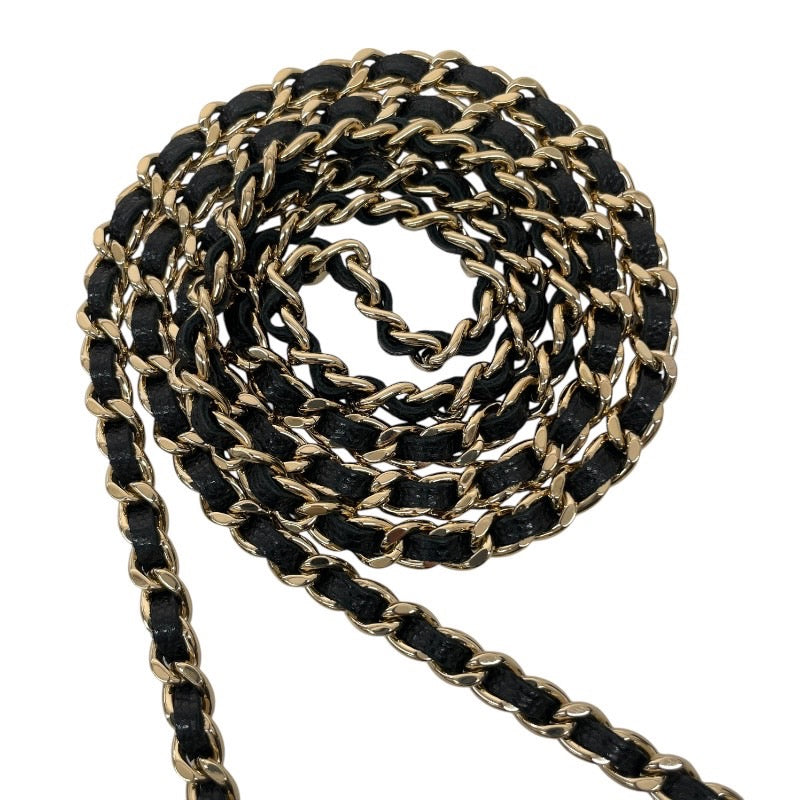 【CHANEL】シャネル マトラッセ AP0245 ショルダーバッグ レディース ラウンド チェーン 黒 キャビアスキン 29番