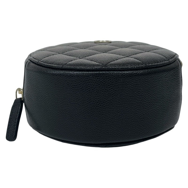 【CHANEL】シャネル マトラッセ AP0245 ショルダーバッグ レディース ラウンド チェーン 黒 キャビアスキン 29番