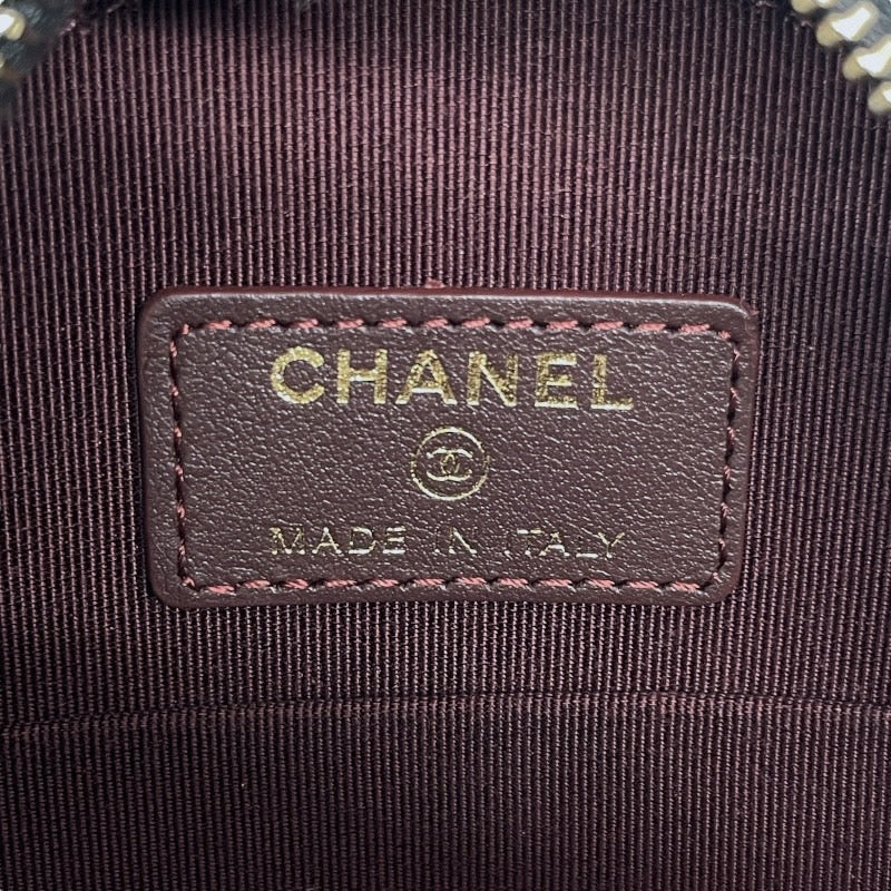 【CHANEL】シャネル マトラッセ AP0245 ショルダーバッグ レディース ラウンド チェーン 黒 キャビアスキン 29番