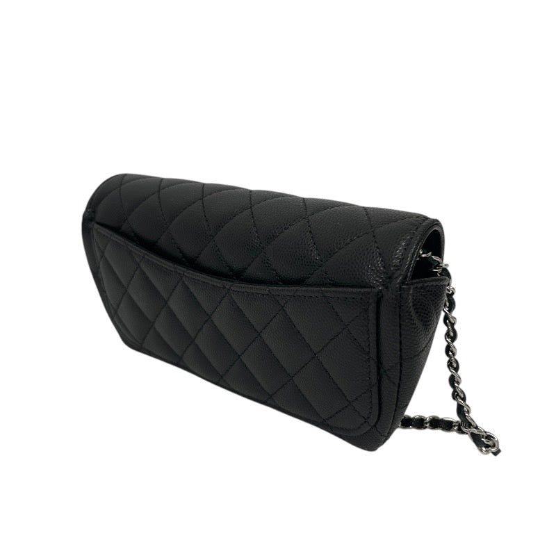 【CHANEL】シャネル マトラッセ アイウェアケース AP2044 ショルダーバッグ レディース 31番 キャビアスキン 黒 ブラック 眼鏡 サングラス