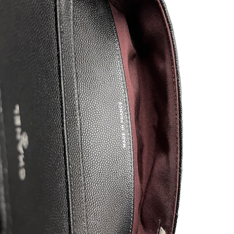 【CHANEL】シャネル マトラッセ アイウェアケース AP2044 ショルダーバッグ レディース 31番 キャビアスキン 黒 ブラック 眼鏡 サングラス