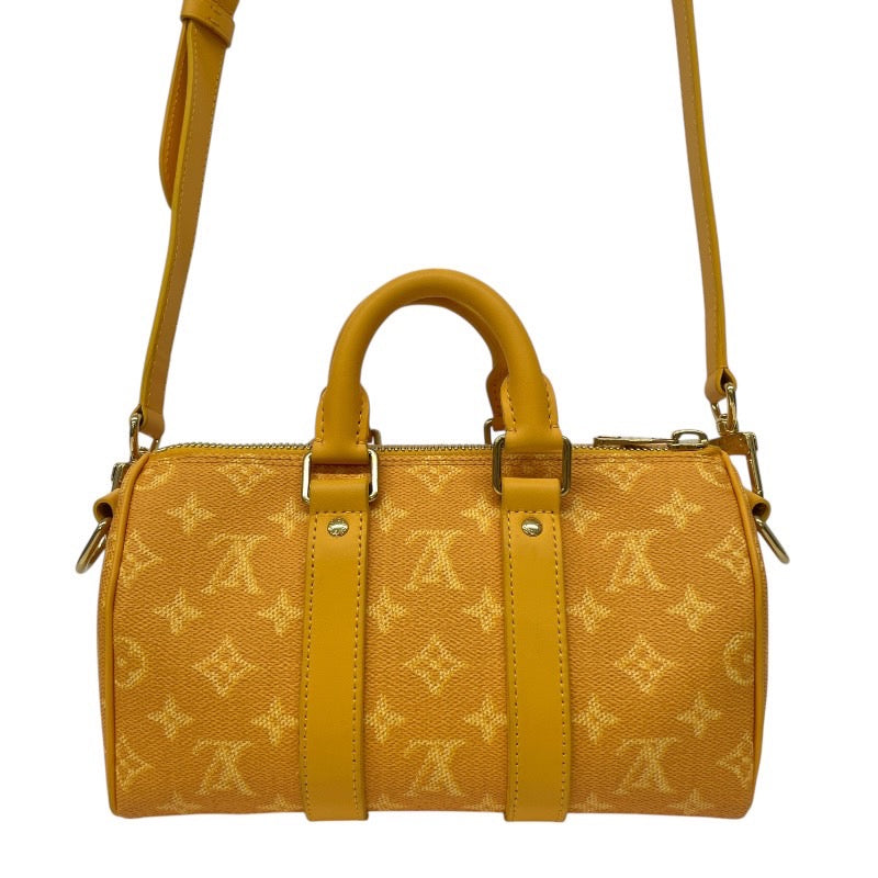 【LOUIS VUITTON】ルイ・ヴィトン キーポル バンドリエール25 M13166 ショルダーバッグ メンズ ジョーヌマット イエロー 2WAY レディース