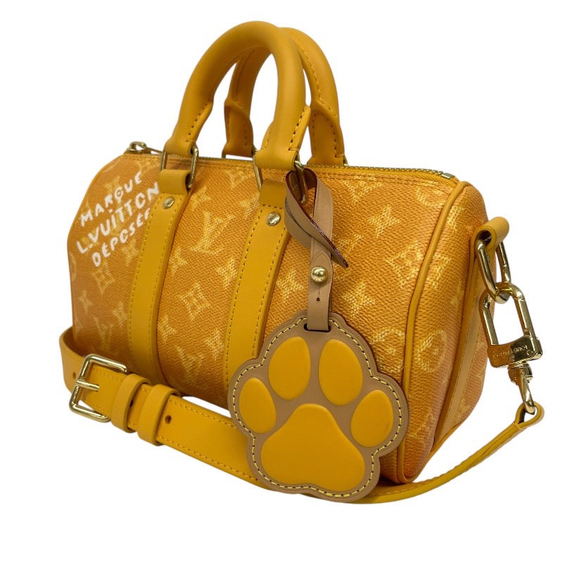 【LOUIS VUITTON】ルイ・ヴィトン キーポル バンドリエール25 M13166 ショルダーバッグ メンズ ジョーヌマット イエロー 2WAY レディース