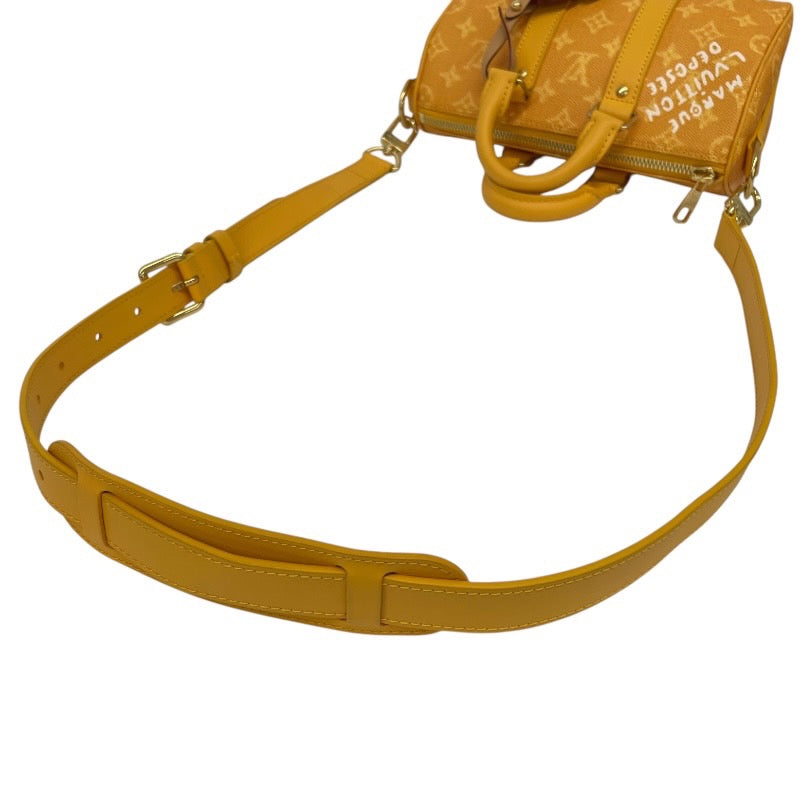 【LOUIS VUITTON】ルイ・ヴィトン キーポル バンドリエール25 M13166 ショルダーバッグ メンズ ジョーヌマット イエロー 2WAY レディース