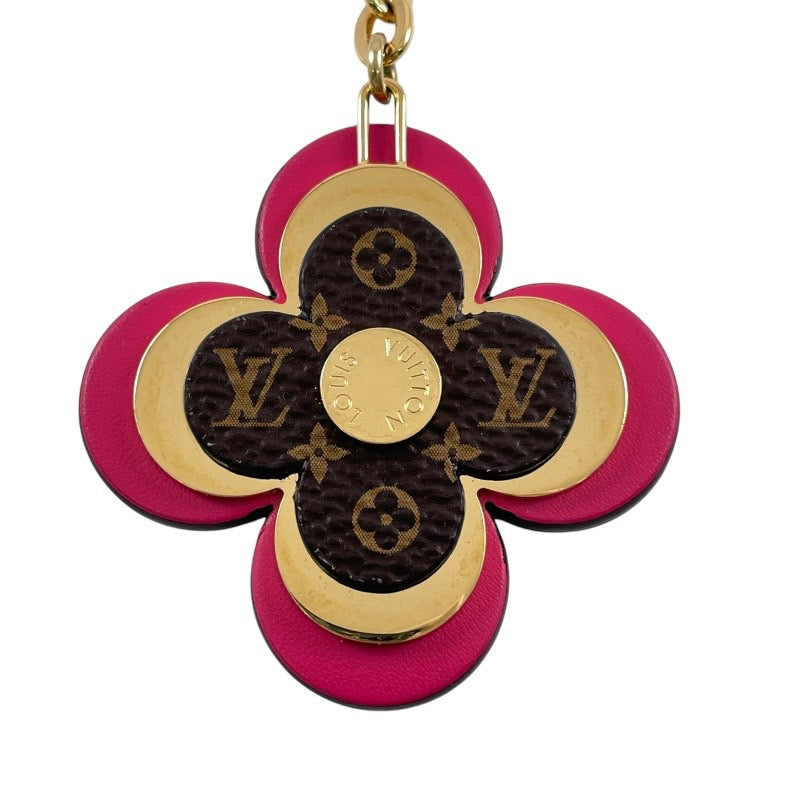 【LOUIS VUITTON】ルイ・ヴィトン ポルト クレ ブルーミング M63084 キーホルダー レディース フラワー バッグチャーム キーリング