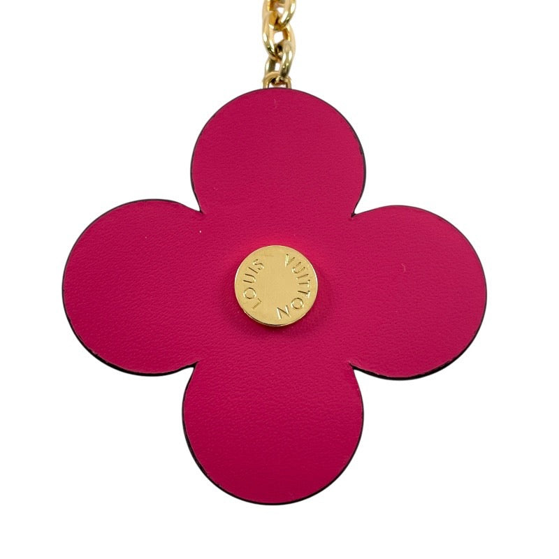 【LOUIS VUITTON】ルイ・ヴィトン ポルト クレ ブルーミング M63084 キーホルダー レディース フラワー バッグチャーム キーリング