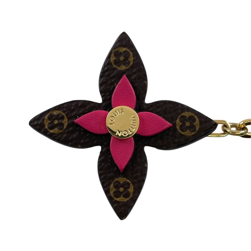 【LOUIS VUITTON】ルイ・ヴィトン ポルト クレ ブルーミング M63084 キーホルダー レディース フラワー バッグチャーム キーリング