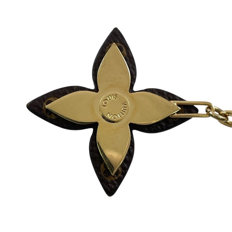 【LOUIS VUITTON】ルイ・ヴィトン ポルト クレ ブルーミング M63084 キーホルダー レディース フラワー バッグチャーム キーリング