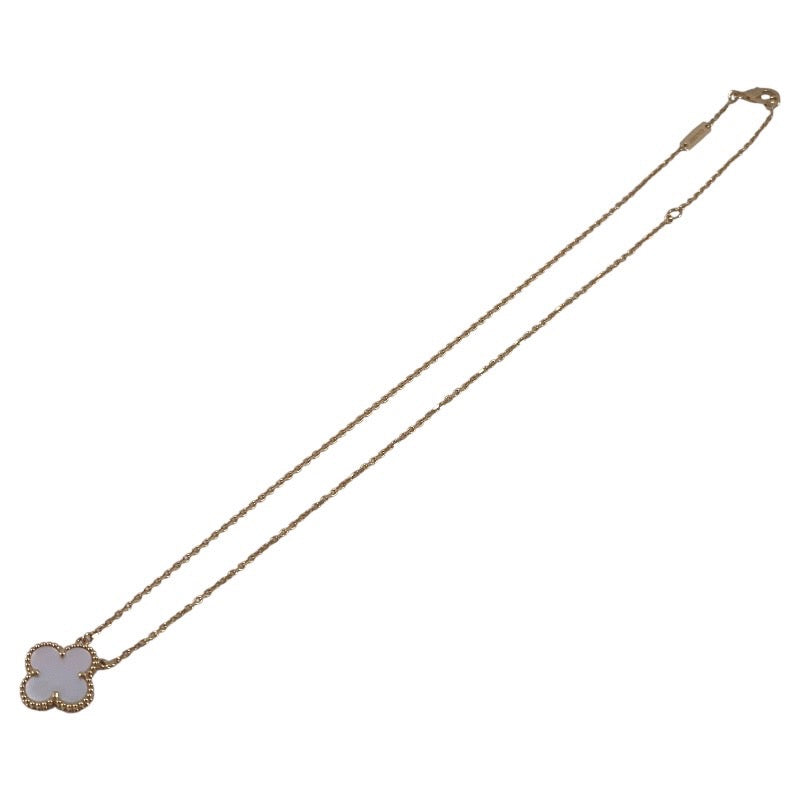 【Van Cleef & Arpels】ヴァンクリーフ&アーペル ヴィンテージ アルハンブラ VCARA45900 ネックレス K18イエローゴールド レディース マザーオブパール シェル 750 2025年保証書