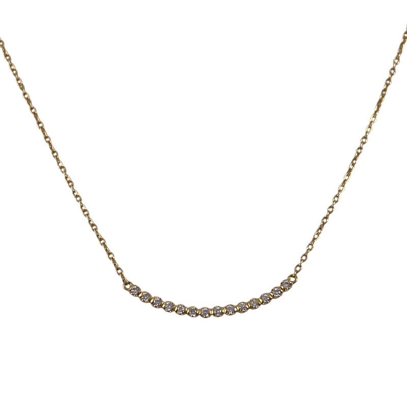 【AHKAH】アーカー ヴィヴィアンクチュール ネックレス K18イエローゴールド レディース ビリーブユー ダイヤモンド0.10