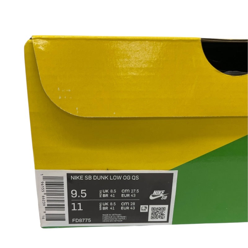 【新品未使用品】【NIKE】ナイキ SB DUNK LOW OG QS FD8775-001 スニーカー メンズ ダンクロー HUFコラボ サンフランシスコ 27.5cm