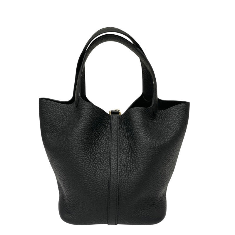 【HERMES】エルメス ピコタンロックMM ハンドバッグ トリヨンクレマンス レディース ブラック 黒 トート W刻印 2024年製造 ゴールド金具
